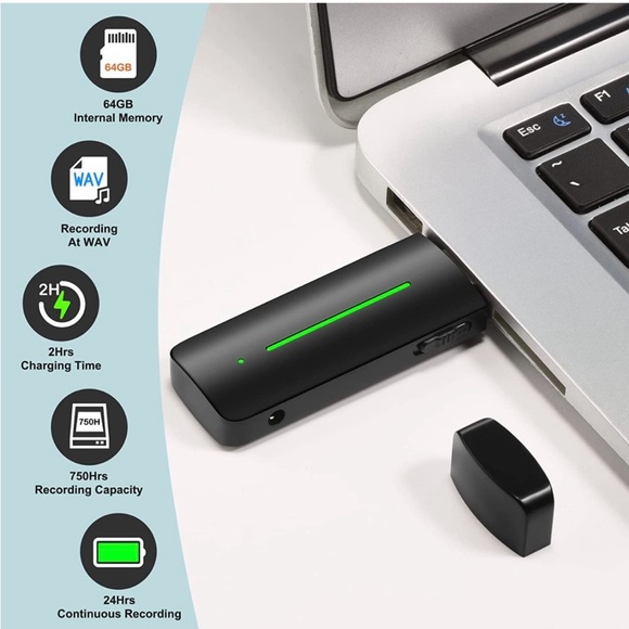 Mini Voice Recorder Digital Sound Audio Recorder USB Flash Drive Disk - Picture 2 of 7